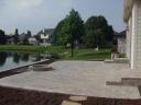 Hessit &#039;Bavarian Tumbled&#039; Patio. Pavers Veneered to Existing Concrete Steps